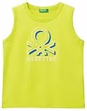 United Colors of Benetton Canotta 3i1xgh013 Camiseta, Amarillo, 104 cm para Niños