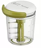 Jamie Oliver by Tefal K16441 Jamie Oliver Chop & Shaker | sin electricidad | Capacidad: 450 ml | Multipicadora | Picadora universal para verduras, frutas, cebollas, nueces, ajo, blanco/verde