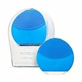 Cepillo Limpiador Facial Foreo Luna Mini 2, Accesorio De Viaje, Masajeador Eléctrico, Skin Care Para Todo Tipo De Pieles, De Silicona, Aquamarine
