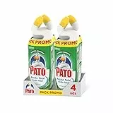 Pato - Wc Acción Total Limpiador para Inodoro Frescor, Limpia y Perfuma, 750 ml (2 x Duo Pack, 4 Unidades)[Todos los Aromas], Verde