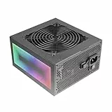 Mars Gaming MPB750S, Fuente Alimentación ATX ARGB 750W, 6 Años de Seguridad, 80Plus Bronze 230V EU, 90% Eficiencia, Ventilador 120mm AI-RPM, Iluminación ARGB MB Control, Tecnologías DC-DC y SMD, Negro
