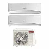 Ariston PRIOS25UI+PRIOS35UI+DUAL50XD0-0 Prios 9+2 Climatizador Fijo Split WiFi Ready, Color Blanco, Dual 9+12