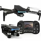 Toladrone TD31LCD Drone con Pantalla LCD, Transmisión Digital de Imágenes, Dron con Cámara, Motor sin Escobillas, Cuadricóptero RC Plegable para Adultos, Drones para Principiantes