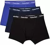 Calvin Klein Pack de 3 Calzoncillos Bóxer para Hombre Algodón Elástico, Multicolor (C-Black/BLU/BLU), M