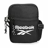 Reebok Carson Bandolera Pequeña Negro 12x17x2,5 cms Poliéster by Joumma Bags