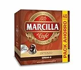 Marcilla Café Cápsulas Intenso - 40 Cápsulas Compatibles Nespresso
