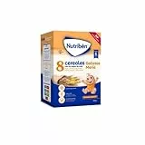 Nutriben Papilla 8 Cereales Galletas Maria con Toque de Miel, 600g