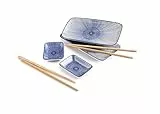 IBILI - Set Sushi, 2 Bandejas + 2 Cuencos + 4 Palillos
