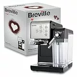 Breville Prima Latte II Espresso | Cafetera para latte y capuchino | Bomba profesional de 15 bares y espumador | Plata [VCF108X]