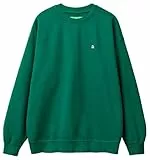 United Colors of Benetton Camiseta G/C M/L 342ZU1093 Sudadera con Capucha, Verde, Hombre