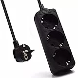 Ewent Regleta 3xSchuko Negra