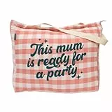 Mr. Wonderful Bolsa de Tela Tote Bag-This Mum is Ready for a Party, Colorido, 10-19 Unisex Adulto