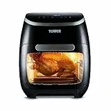 Tower T17076 Freidora de Aire Xpress Pro Combo 10 en 1: Air Fryer Digital con Circulación de Aire Rápida y Temporizador de 60 Minutos: Freidora Sin Aceite de 11 L, 2000 W, Negro