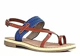 Kickers - Sandalias de Vestir de Otra Piel Mujer, azul (azul), 38