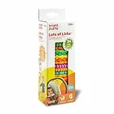 Bright Starts Lots of Links - Mordedor Colgante, Aros Encadenados para cochecito o silla del coche - Sin BPA 24 piezas, Edades 0 Meses +