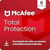 McAfee Total Protection para 5 dispositivo 2025 | Antivirus, VPN, software de seguridad, gestor de contraseñas, | Suscripción de 1 año con renovación automática | Descargar