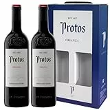 Protos Crianza, Estuche Vino Tinto 100% Tempranillo, D.O. Ribera del Duero, 2 botellas x 75cl