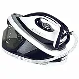 HOMCOM Centro de Planchado 2600W 100 g/min 8 Bares Función ECO Suela de Cerámica Planchado Vertical Potente Apagado Automático Sistema Antical Autolimpieza Depósito Extraíble 1,5 L Azul