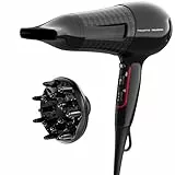 Rowenta Powerline CV591L - Secador de pelo de 2300 W, Tecnología Effiwatts, 6 ajustes de velocidad/temperatura, Thermocontrol, generador iónico, reduce el encrespamiento, cabello suave y brillante