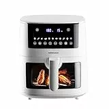 Mellerware - Freidora sin Aceite Crunchy XL 7L | 1650W | 11 Menús Predefinidos | Air Fryer 80-200º | Antiadherente | Temporizador Programable | Apto Lavavajillas | Freidora de Aire Sin BPA/PFOA