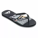 Quiksilver Java Art, Sandalia Hombre, Negro 1, 45 EU