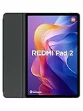 XIAOMI Redmi Pad 2 + Funda - Tablet de 11' 2.5K (MediaTek G100-Ultra, 4GB de RAM, 128GB de ROM, WiFi 5 + Bluetooth 5.3, Batería de 9000 mAh, Cargador no Incluido), Gris (Versión ES)