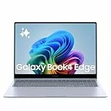 Samsung Galaxy Book4 Edge, Ordenador Portátil IA Copilot+, PC 16' HDR, Snapdragon X Elite X1E-80-100, 16GM RAM, 512GB SSD, Qualcomm Adreno GPU, Windows 11 Home, Azul, Teclado QWERTY Español