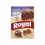 Royal Tarta de Chocolate Milka, Preparado en Polvo - 12 Raciones, 350 g