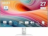 MSI Pro MP275W E2, Monitor Profesional FHD de 27 Pulgadas, Panel IPS de 1920 x 1080, sin Marcos en los 4 Lados, tasa de refresco 120 Hz, Pantalla Agradable a la Vista, inclinación Ajustable