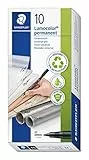 Staedtler Lumocolor - Marcador permanente (10 Pack, Negro)