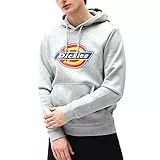 Dickies Icon Logo Hoodie, Sudadera con Capucha Hombre, Grigio Sport, L