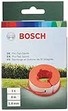 Bosch Home and Garden F016800175 Bobina de Hilo Naranja, Color Blanco, Amarillo 8mx1.6mm