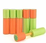Sinwind Pistolas de Agua, Super Pistola de Espuma Goma Eva , Super Soaker Water Gun, Juguete Infantil para Batalla de Agua, Playa, Piscina, Jardin, Verde y Naranja, 6 unidades