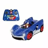 SONIC NKK611 Hedgehog Coche con Control Remoto, Multicolor, Niños unisex.