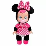 Bebés Llorones Tiny Cuddles Disney Minnie, Muñeca Suave y Blanda 25 cm, Llora Lagrimas de Verdad Incluye Pijama Disney, Juguete para niños y niñas +18 Meses
