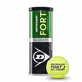 Dunlop Tennis Ball Fort All Court TS - for Clay, Hard Court and Grass (1x3 Tin), 3 Pelotas