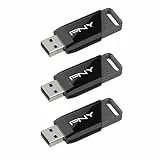 PNY Paquete de 3 Unidades Flash 128GB Attaché X USB 3.2 Gen 1, Rendimiento de Lectura hasta 130 MB/s, Almacenamiento y Transferencia de Datos Portátil Fiable, Duradero, Tipo A, Ordenadores
