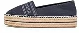 Tommy Hilfiger Alpargatas Mujer Denim Platform con Plataforma, Azul (Space Blue), 37