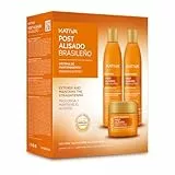 KATIVA Tratamiento Post Alisado Brasileño | Champú, Acondicionador y Mascarilla | Prolonga el Alisado un 50% | Kit 3 unidades | 225 ml | Con keratina vegetal y ácido hialurónico