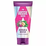 Aussie SOS Repair & Revive Acondicionador 200ml. Tu Pelo Seco, Estresado Y Dañado Será Más Suave, Liso E Hidratado. Previene Futuros Daños. Vegano