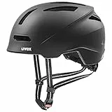uvex Urban Planet Casco de Bicicleta, Adultos Unisex, Black Matt, 54-58 cm