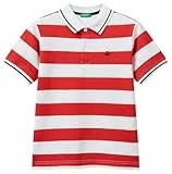 United Colors of Benetton Maglia Polo M/M 39qac301t Camisa, Multicolor, 130 cm para Niños