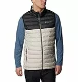 Columbia Powder Lite Vest Chaleco Acolchado, Dark Stone/Shark, S Hombre