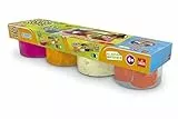 Super Sand - Botes de arena, color naranja / rosa / blanco / molde, pack de 4 (Goliath 83223006) , color/modelo surtido