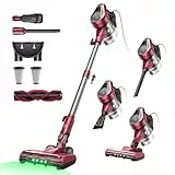 Vexilar C8 Aspiradora con Cable Potente Succión 60KPa/600W,Aspiradora con 7 Metros de Cable,Aspirador 3-en-1, 1,5L Depósito de Polvo,Aspirador Vertical para Pelo de Mascota/Alfombras/Suelos/Coche