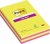 Post-it 5845SS - Notas autoadhesivas (morado, verde) - Paquete de 2x45 hojas por bloc 125 mm x 200 mm