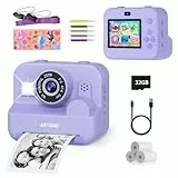 Camara de Fotos instantaneas,12MP selfi Camara instanea,1080P 2,4''HD Video Camara Fotos Infantil para niños con Tarjeta SD de 32GB,Regalos comunion para niñas de 3 a 12 años Cumpleaños Navidad