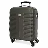ROLL ROAD India, Maleta De Cabina Rígida 55cm Unisex Adulto, Antracita, Media