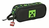 Safta Minecraft TNT - Portatodo Doble Niño, Estuche Infantil, Estuche Niño, Ideal para Niños en Edad Escolar, Cómodo y Versátil, Calidad y Resistencia, 21x6x8 cm