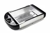 Family Care Tostadora Horizontal, Tostador Plano, Tostadora Pan Horizontal, 600W, 5 Niveles de Temperatura, Bandeja Recogemigas Extraíble, Cuerpo Acero Inoxidable, Multipan y Fácil Limpieza